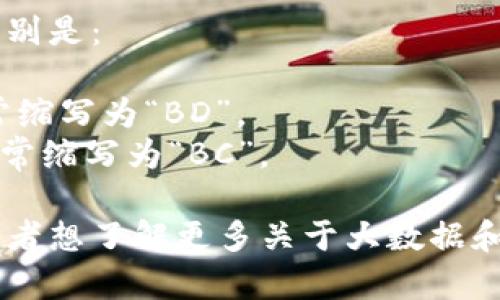 大数据和区块链的缩写分别是：

- 大数据：Big Data，通常缩写为“BD”。
- 区块链：Blockchain，通常缩写为“BC”。

如果你有更具体的问题或者想了解更多关于大数据和区块链的信息，请告诉我！