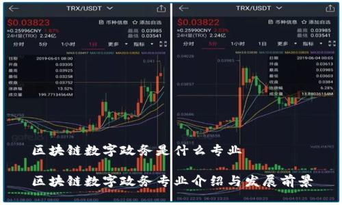 区块链数字政务是什么专业

区块链数字政务专业介绍与发展前景